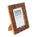 5x7" Criss Cross Wood Picture Frame