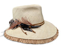 Esperanza - Fringed Fedora: Medium 22.5/23