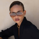 Logan ( NEW ) Acetate Aviator Unisex Sunglasses: Sunrise