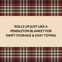 Pendleton Red Black Check Pattern Chess & Checkers