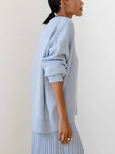 Candyfloss Oversized Pullover Sweater: Apricot / One-size