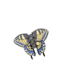 Hand-painted Swallowtail Butterfly Claw Hair Clip: Brown