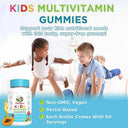 Kids Multivitamin Gummies, Fruit Flavored Supplement, Vegan