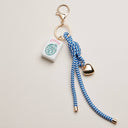 Mahjong Keychain with Heart Charm & Rope: BL / ONE