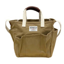 Steele Utility Tote: Waxed Brown Canvas