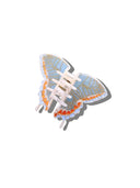 Hand-painted Swallowtail Butterfly Claw Hair Clip: Baby Blue - Limited Edition