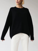 Candyfloss Oversized Pullover Sweater: Apricot / One-size