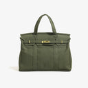 Handmade Boatkin Premium Cotton Canvas Bag Solid Color : Olive Green