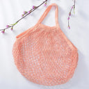 Reusable Cotton Mesh Bag - Peach