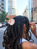 Hand-painted Seashell Claw Hair Clip | Eco-Friendly: Golden Sand