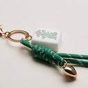 Mahjong Keychain with Heart Charm & Rope: BL / ONE