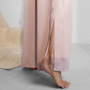 Washable Silk Tee Pant Set: Delicate Pink / M