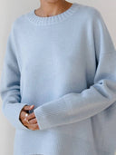 Candyfloss Oversized Pullover Sweater: Apricot / One-size