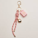 Mahjong Keychain with Heart Charm & Rope: BL / ONE