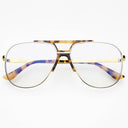 Logan Blue Light Readers Reading Unisex Eyeglasses  : Tortoise / Gold / +1.5