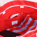 Big Sur Splash Tote: Navy / 22"W x 14"H x 8" D