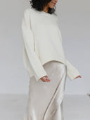Candyfloss Oversized Pullover Sweater: White / One-size