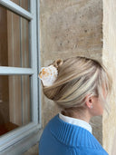Hand-painted Seashell Claw Hair Clip | Eco-Friendly: Golden Sand
