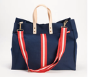 Box Tote with Strap (Limited Edition): Navy