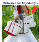 Canvas Tote Bag - Red Trim 