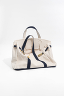 Handmade Boatkin Premium Cotton Canvas Bag: Midnight Navy