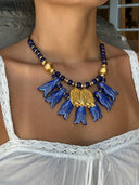 House of Lavande Blue Tulip Goddess Necklace