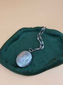 House of Lavande Antique Silver Saint Thérèse Reliquary Locket Necklace