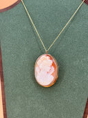 House of Lavande 14k Vintage Gold Cameo Necklace