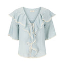Bluebird Ruffle Blouse
