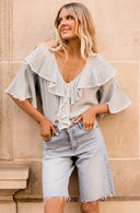 Bluebird Ruffle Blouse