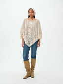 Rosewood Crochet Poncho