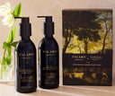 BOTANICAL HAND CARE DUO Blue Agave + Rose Geranium Hand Wash, Fig Oil and Sunflower Hand and Body Lotion