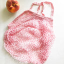 Reusable Cotton Mesh Bag - Pink