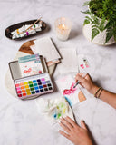 Zinnia Garden watercolor painting kit