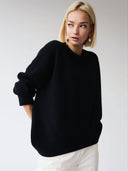 Candyfloss Oversized Pullover Sweater: Apricot / One-size