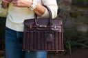 Margo Wicker Handbag- Solid Colors- WS: Black