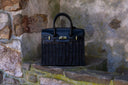 Margo Wicker Handbag- Solid Colors- WS: Black