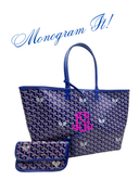 Tennis Tote - "The Whimsy" Navy