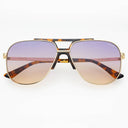 Logan ( NEW ) Acetate Aviator Unisex Sunglasses: Sunrise
