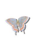 Hand-painted Swallowtail Butterfly Claw Hair Clip: Baby Blue - Limited Edition