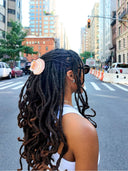 Hand-painted Seashell Claw Hair Clip | Eco-Friendly: Blue Mosaic
