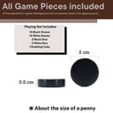 Travel Backgammon Roll-up Portable Leather Suede Game Set: Mocha