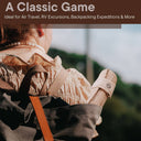 Travel Backgammon Roll-up Portable Leather Suede Game Set: Mocha