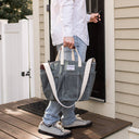 Steele Utility Tote: Waxed Brown Canvas
