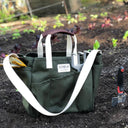 Steele Utility Tote: Waxed Brown Canvas