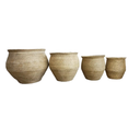 BIDKhome Set of 4 Baskets Natural Seagrass