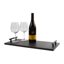 Carrying Tray with Handles, Jet Black Honed