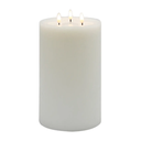BIDKhome 3 Wick Large White Flameless Candle
