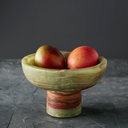 Zafferano Verde Onyx Honed Finish Footed Bowl
