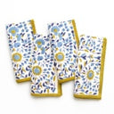 STARFLOWER BLUE & OCHRE NAPKIN | SET OF 4